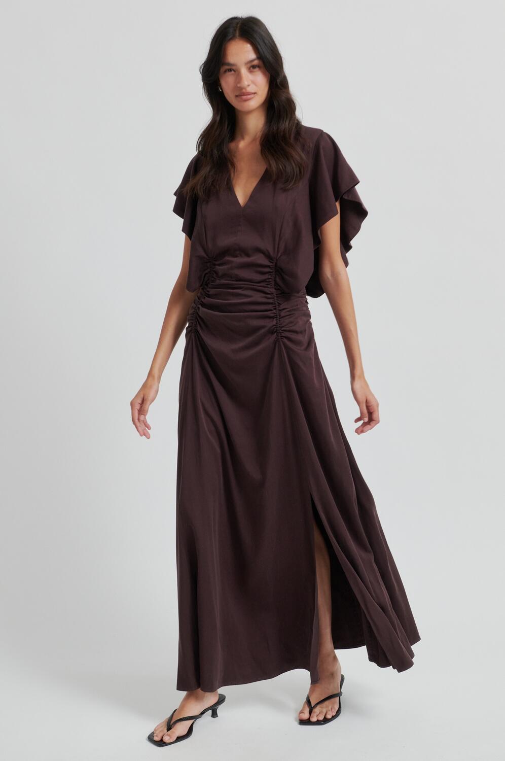 Winnie kjole - Chocolate Plum